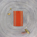 Striped Elastic Band - Poppy Tangerine