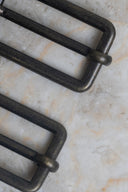 Slide buckles 30 mm - brass x 2
