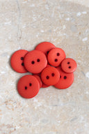 Classic Matte Buttons - Poppy Tangerine