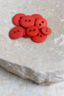 Classic Matte Buttons - Poppy Tangerine