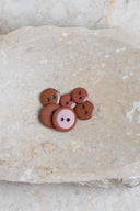 Classic Shine Buttons - Chestnut