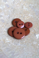 Classic Shine Buttons - Chestnut