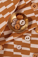 Tissu "Domino Ochre"
