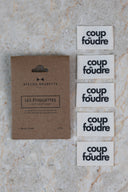 Pack étiquettes Coup de foudre
