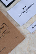 Atelier Brunette woven labels pack