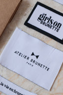 Atelier Brunette woven labels pack