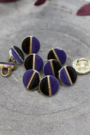 Wink Buttons Black - Cobalt