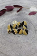 Boutons Wink Black - Mustard
