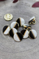Boutons Wink Black - Sage