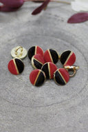 Wink Buttons Black - Terracotta