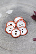 Glitz Buttons - Poppy Tangerine