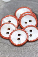 Glitz Buttons - Poppy Tangerine