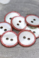 Glitz Buttons - Terracotta
