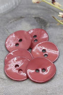 Glossy Buttons - Terracotta