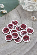 Halo Buttons - Amarante