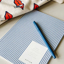 Médium Notebook - Dotted Pages - Blue