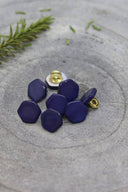 Quartz Buttons - Cobalt