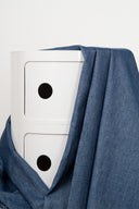 "Vintage Blue Woven Velvet" Fabric