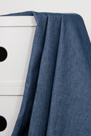 "Vintage Blue Woven Velvet" Fabric