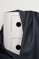 "Deep Charcoal Woven Velvet" fabric