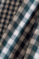 Gingham Off-White Smokey Fabric
