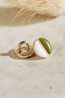 Wink Buttons Off-White - Matcha Leaf