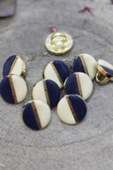 Wink Buttons Off-White - Midnight