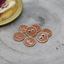 Boutons Joy Glitter - Chestnut x10