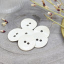 Glossy Buttons - Off-White