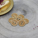 Joy Glitter Buttons - Amarante X10
