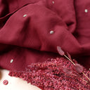 Tissu Stardust Amarante