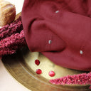 Tissu Stardust Amarante