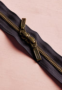 Zip Double Curseur Laiton - 40 cm