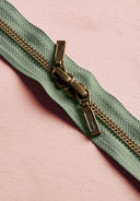 Zip Double Curseur Laiton - 40 cm