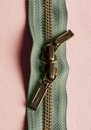 Zip Double Curseur Laiton - 40 cm
