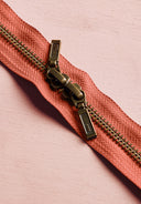 Zip Double Curseur Laiton - 40 cm