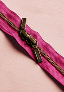 Zip Double Curseur Laiton - 40 cm