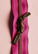 Zip Double Curseur Laiton - 40 cm