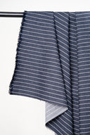 Tissu "Denim Wide Stripes Mid Blue"