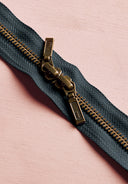 Zip Double Curseur Laiton - 40 cm