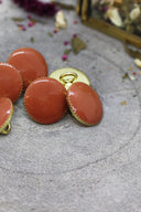 Gem Buttons - Chestnut