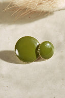 Gem Buttons - Matcha Leaf