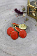 Boutons Gem - Poppy Tangerine