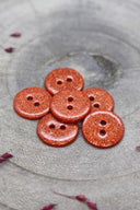 Boutons Glitter - Poppy Tangerine