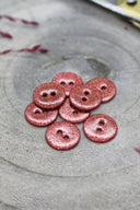 Boutons Glitter - Terracotta