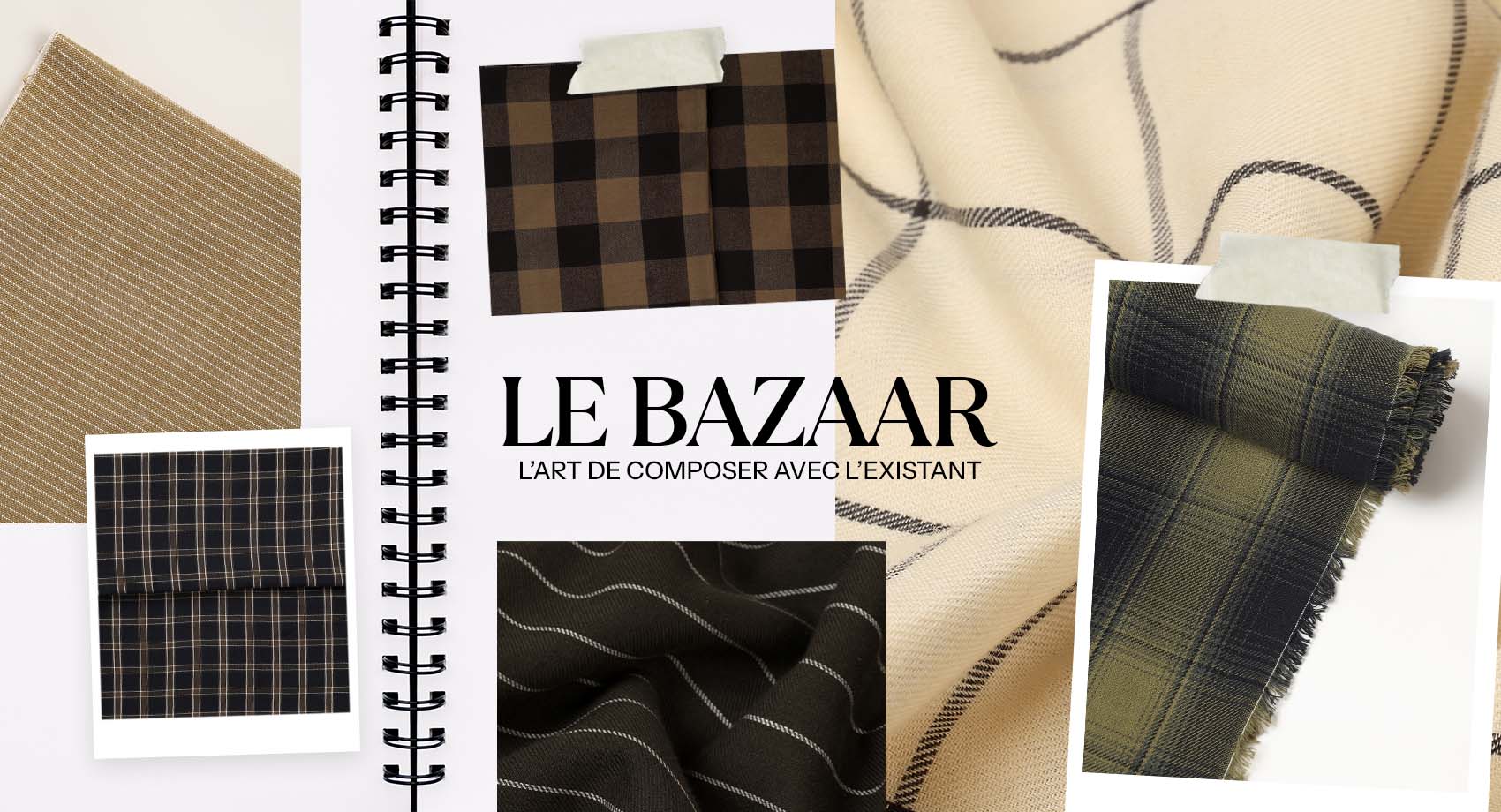 Tissu Rayures et Carreaux Atelier Brunette