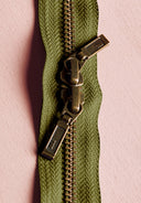 Zip Double Curseur Laiton - 40 cm