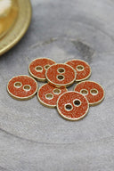 Boutons Joy Glitter - Poppy Tangerine