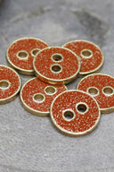 Boutons Joy Glitter - Poppy Tangerine