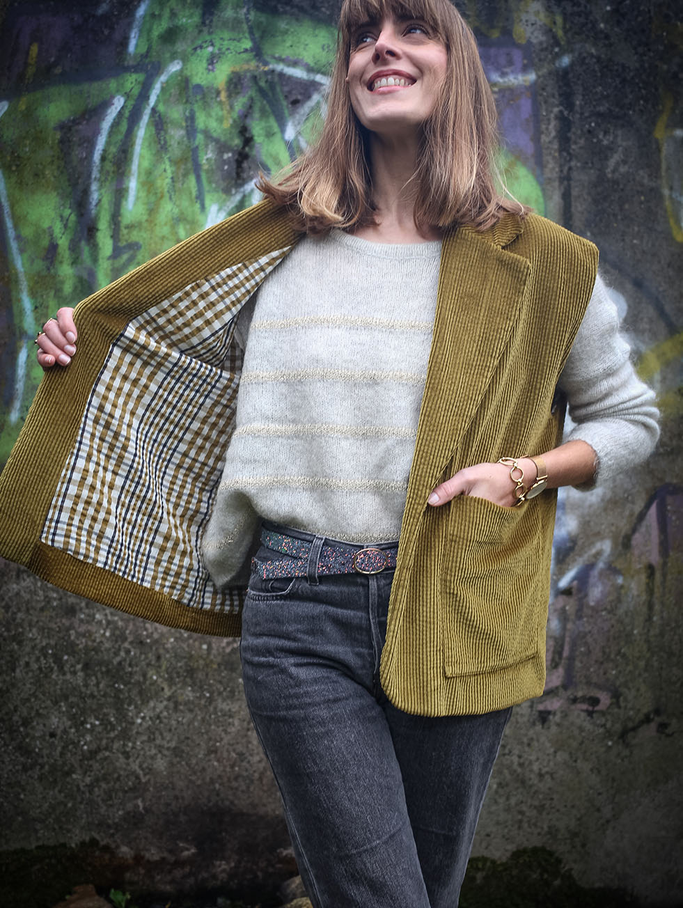 LE Pantalon en Gabardine Off-White Atelier Brunette